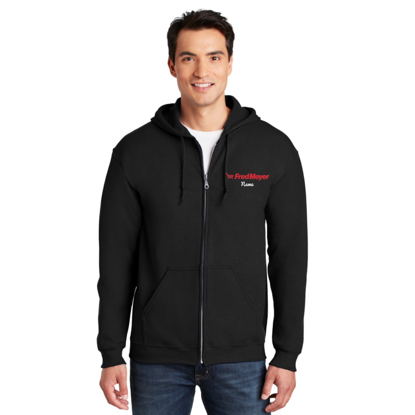 Fred Meyer Unisex Full-Zip Hooded Sweatshirt