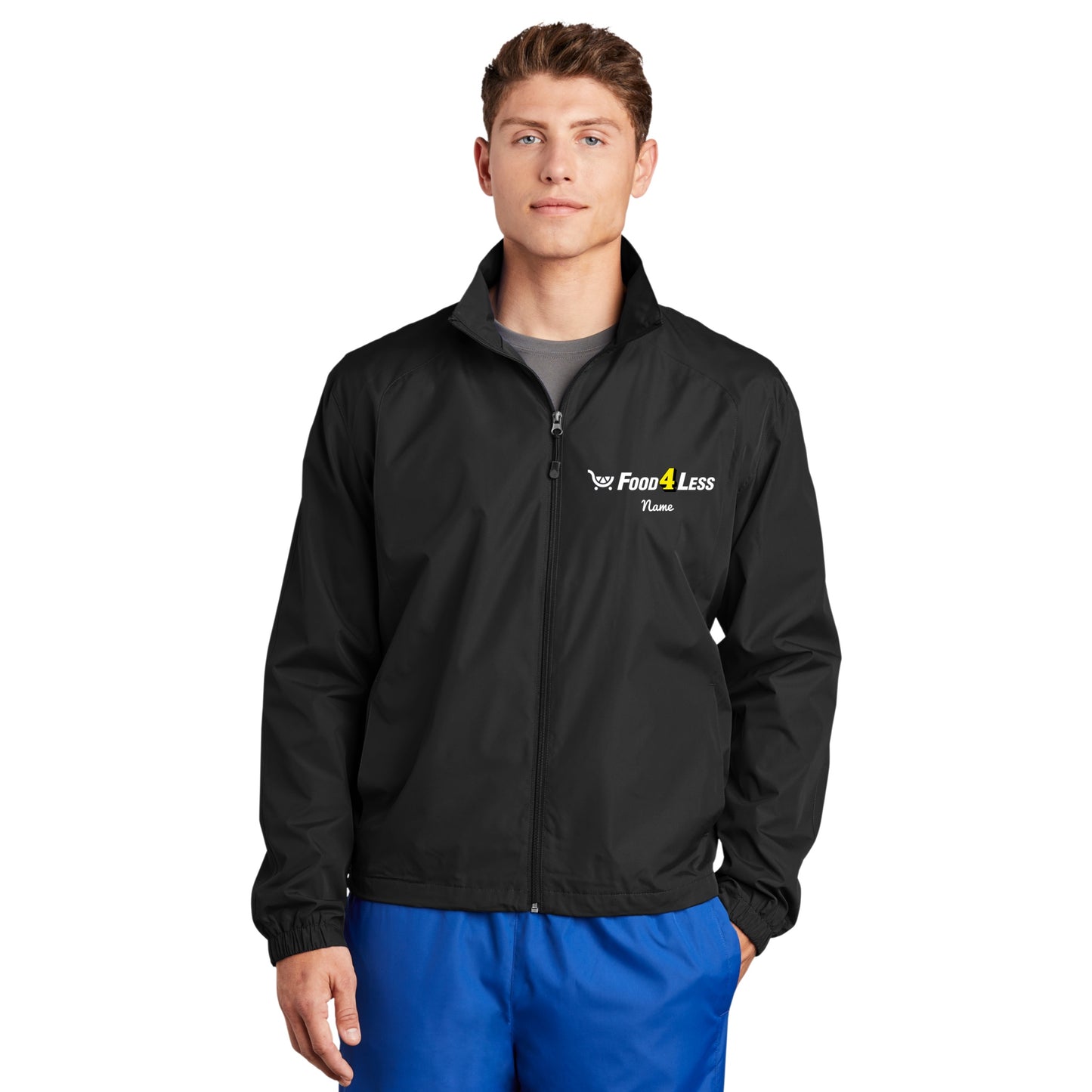 Food 4 Less Unisex Full-Zip Windbreaker Jacket