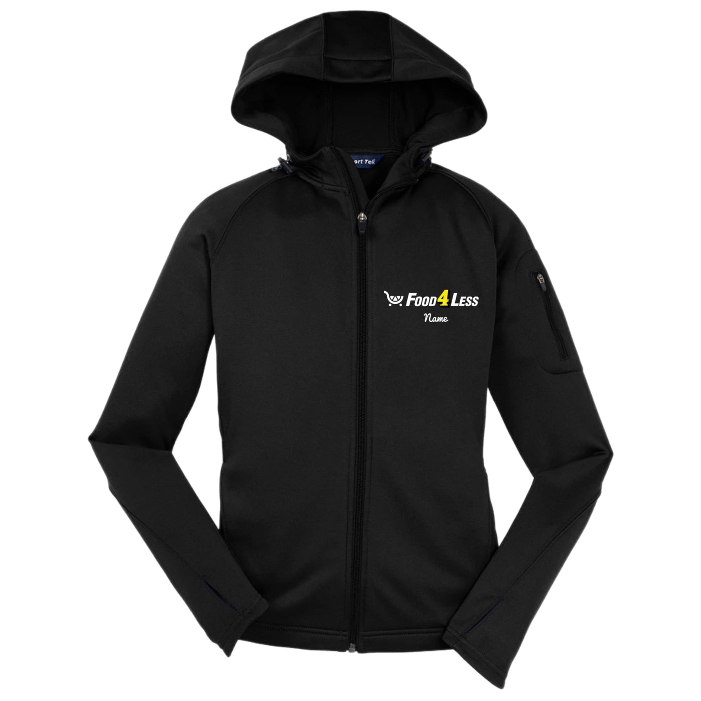 Food 4 Less Ladies Full-Zip Hooded Jacket