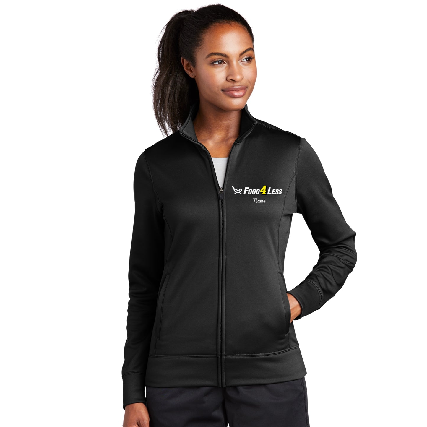Food 4 Less Ladies Full-Zip Jacket (No Hood)