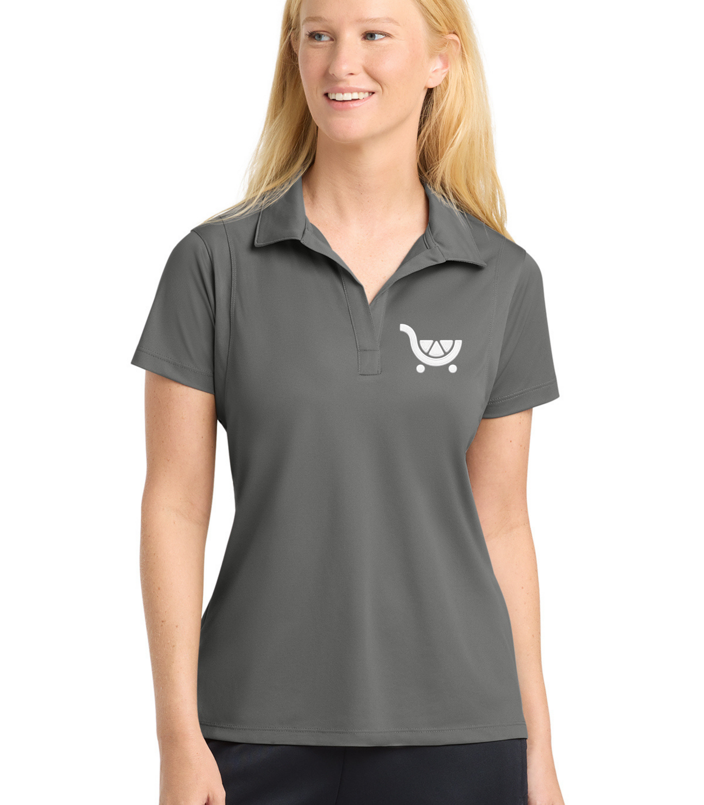 Management Exclusive | Fresh Cart Logo |Women's Tailored Fit Performance Polo