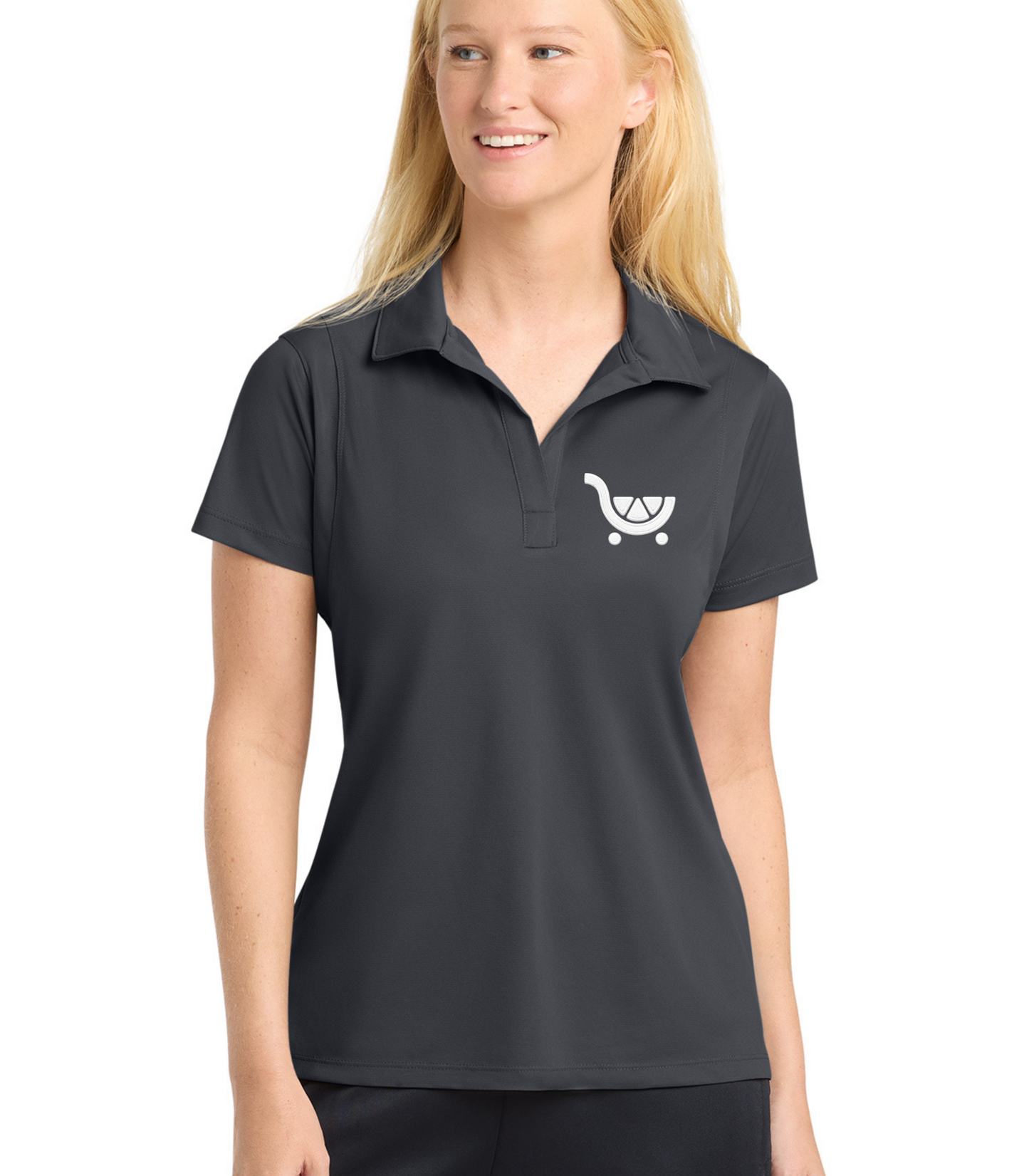 Management Exclusive | Fresh Cart Logo |Women's Tailored Fit Performance Polo
