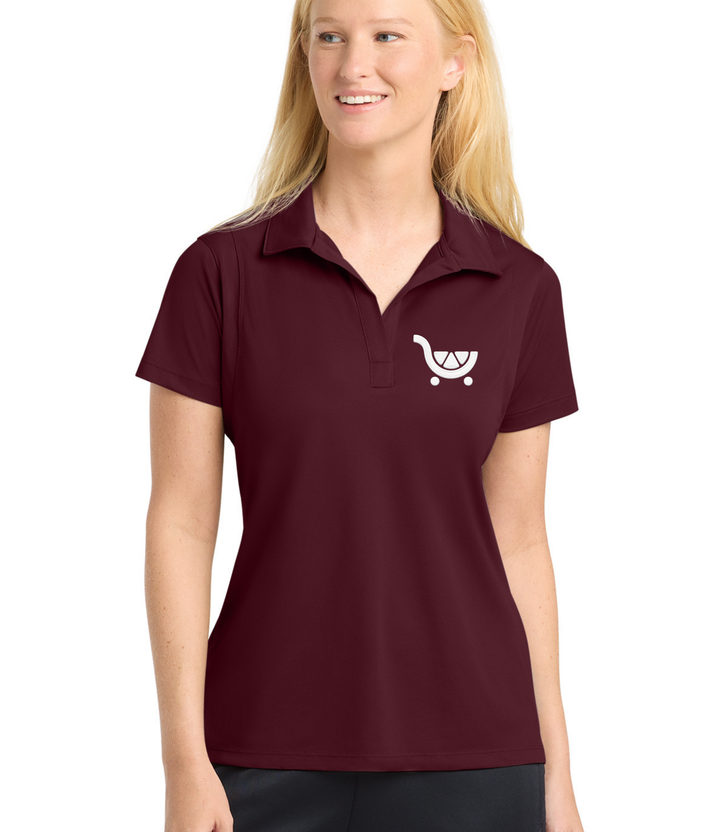 Management Exclusive | Fresh Cart Logo |Women's Tailored Fit Performance Polo