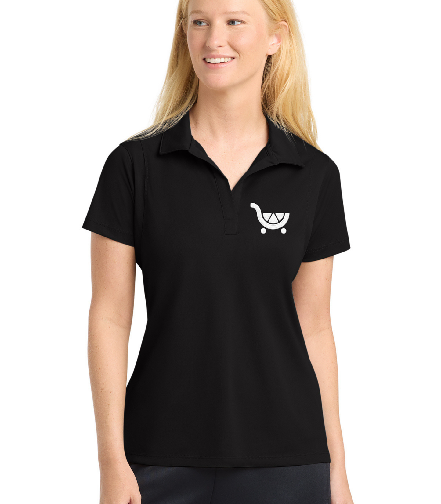 Management Exclusive | Fresh Cart Logo |Women's Tailored Fit Performance Polo