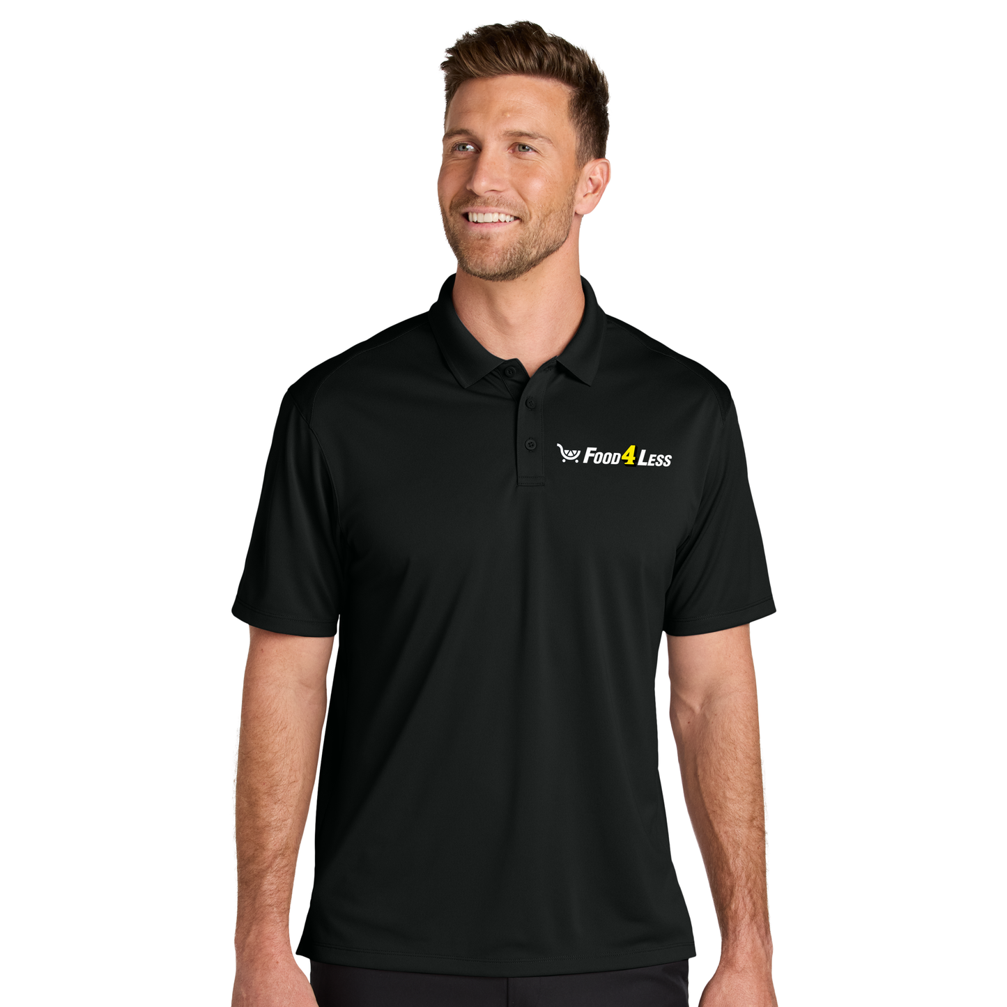 Food 4 Less Mens Performance Polo