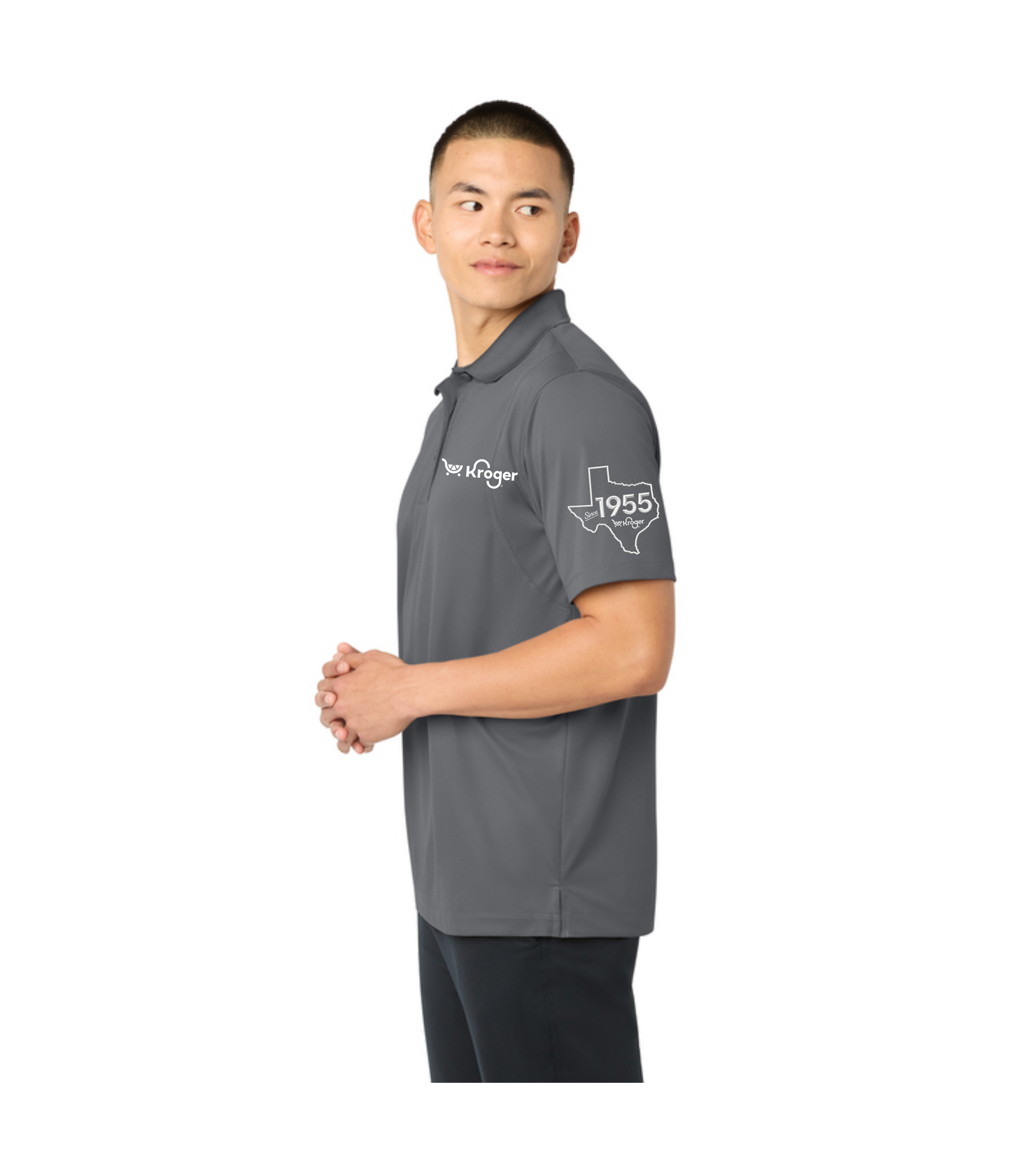 Texas Management EXCLUSIVE | Kroger Fresh Cart Performance Polo – Men’s/Unisex Fit – White Embroidery