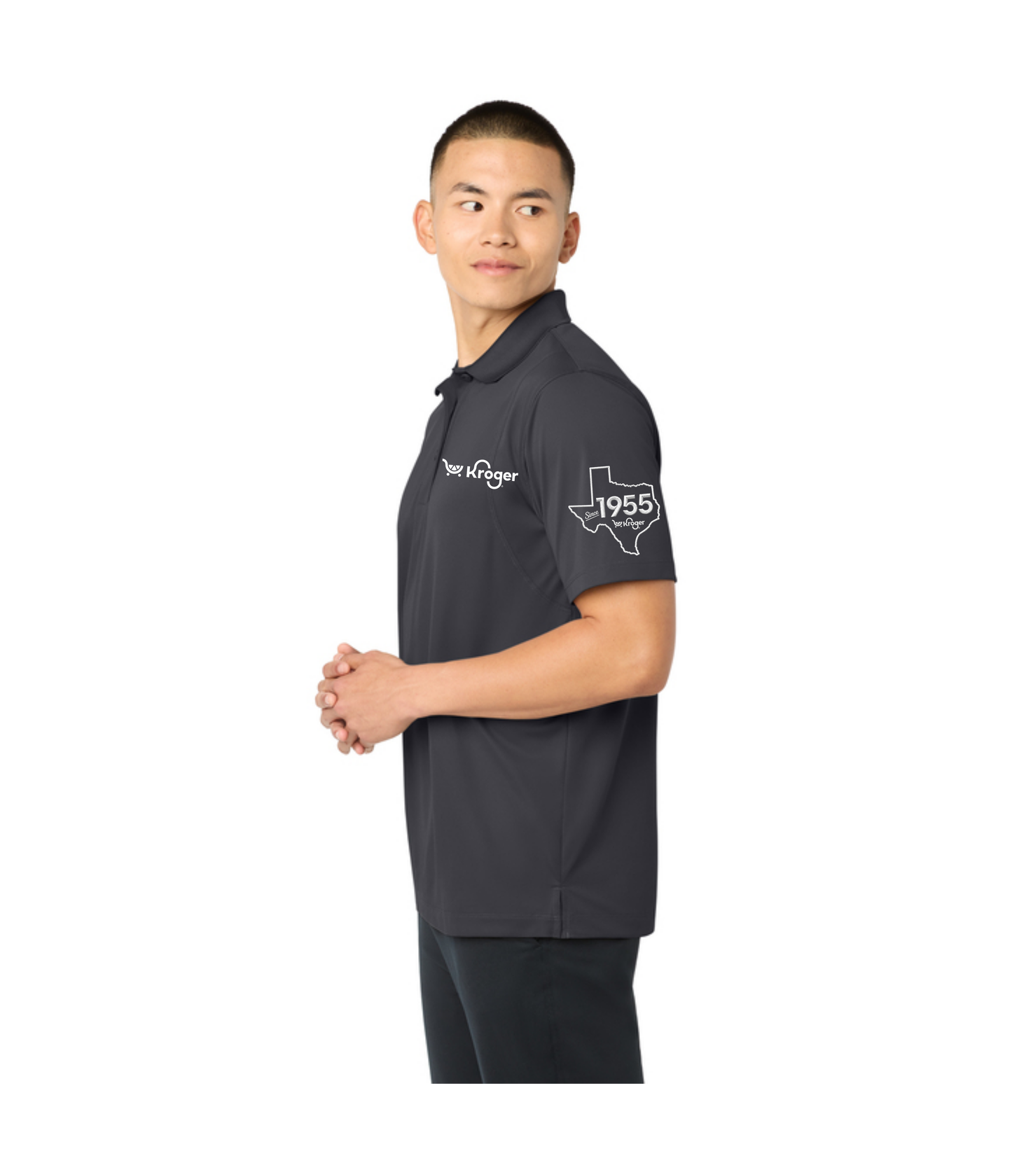 Texas Management EXCLUSIVE | Kroger Fresh Cart Performance Polo – Men’s/Unisex Fit – White Embroidery