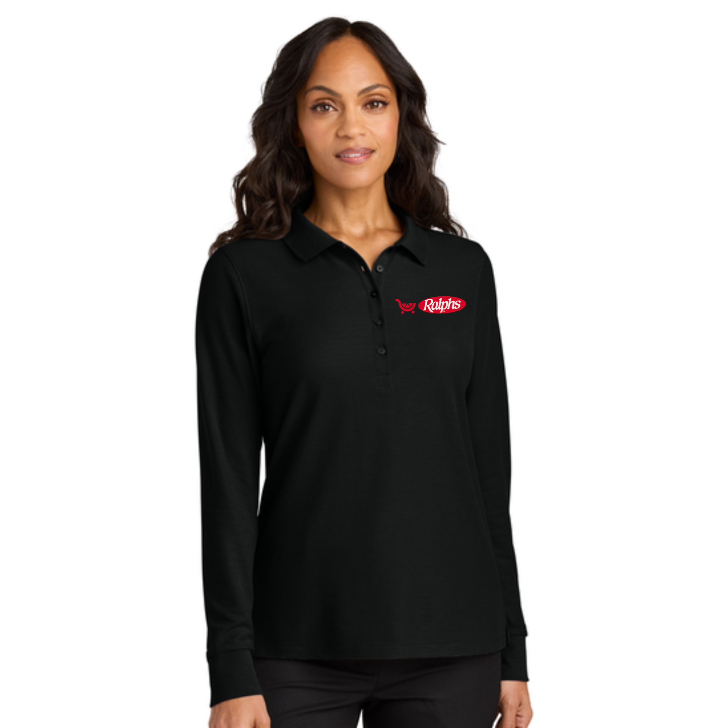 Ralphs Women’s Pique Long Sleeve Polo