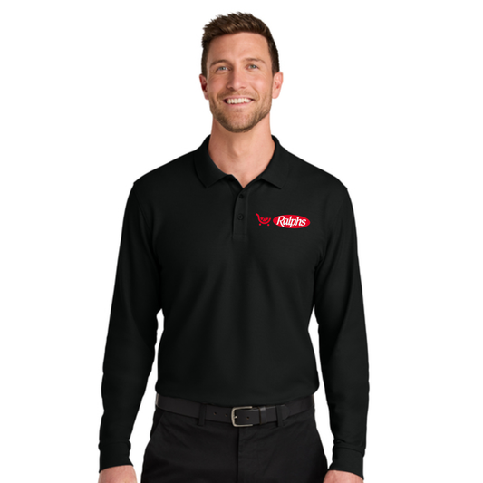 Ralphs Men's Pique Long Sleeve Polo