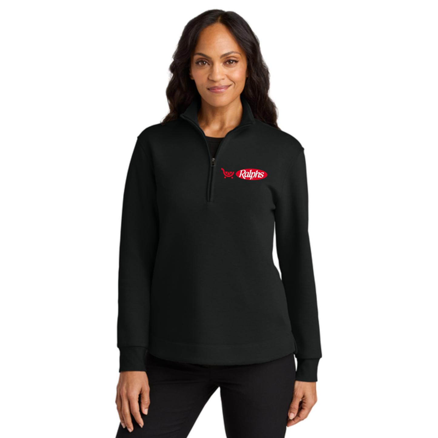 Ralphs Women’s Pique Knit 1/4-Zip Sweater