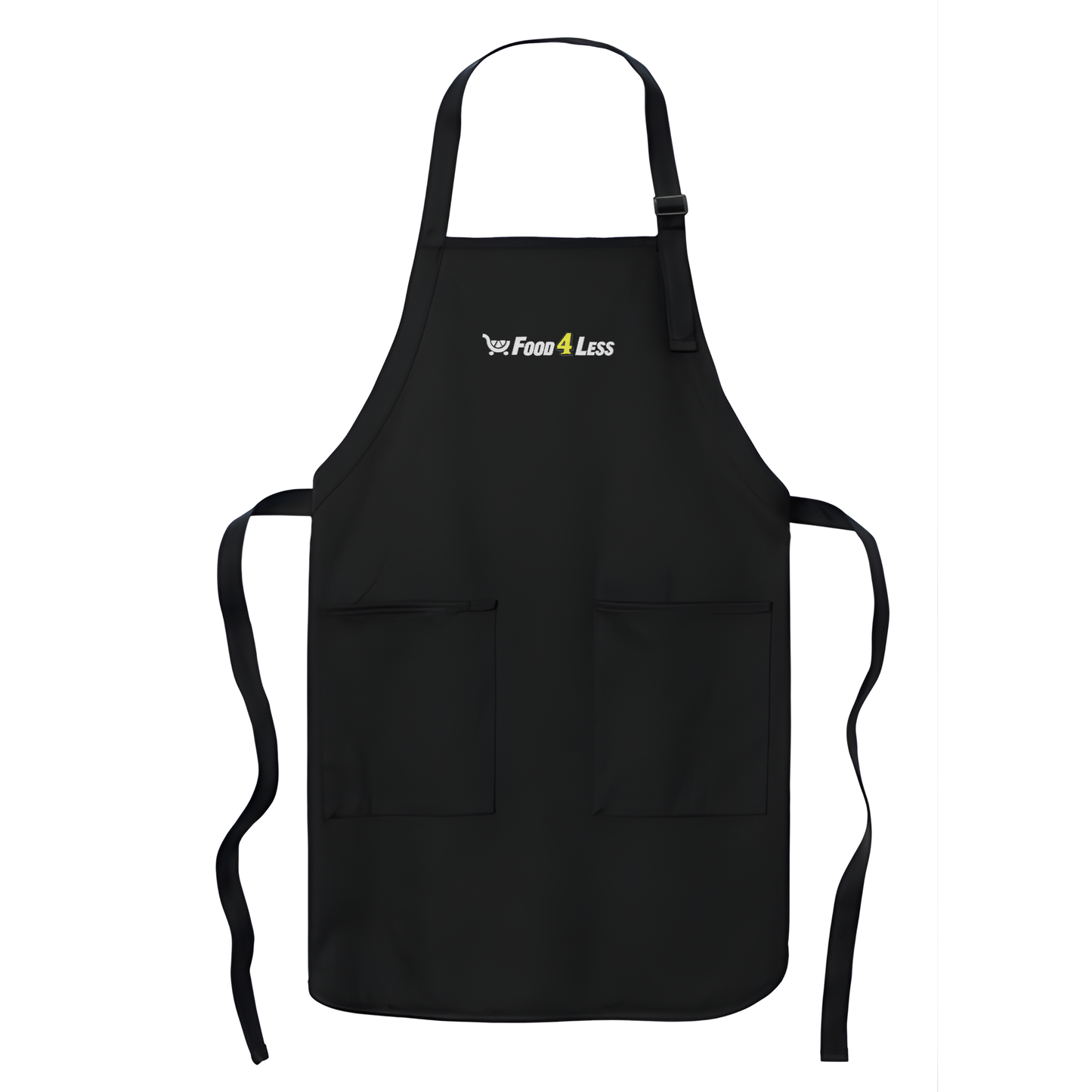 Food 4 Less Full-Length Apron with Pockets