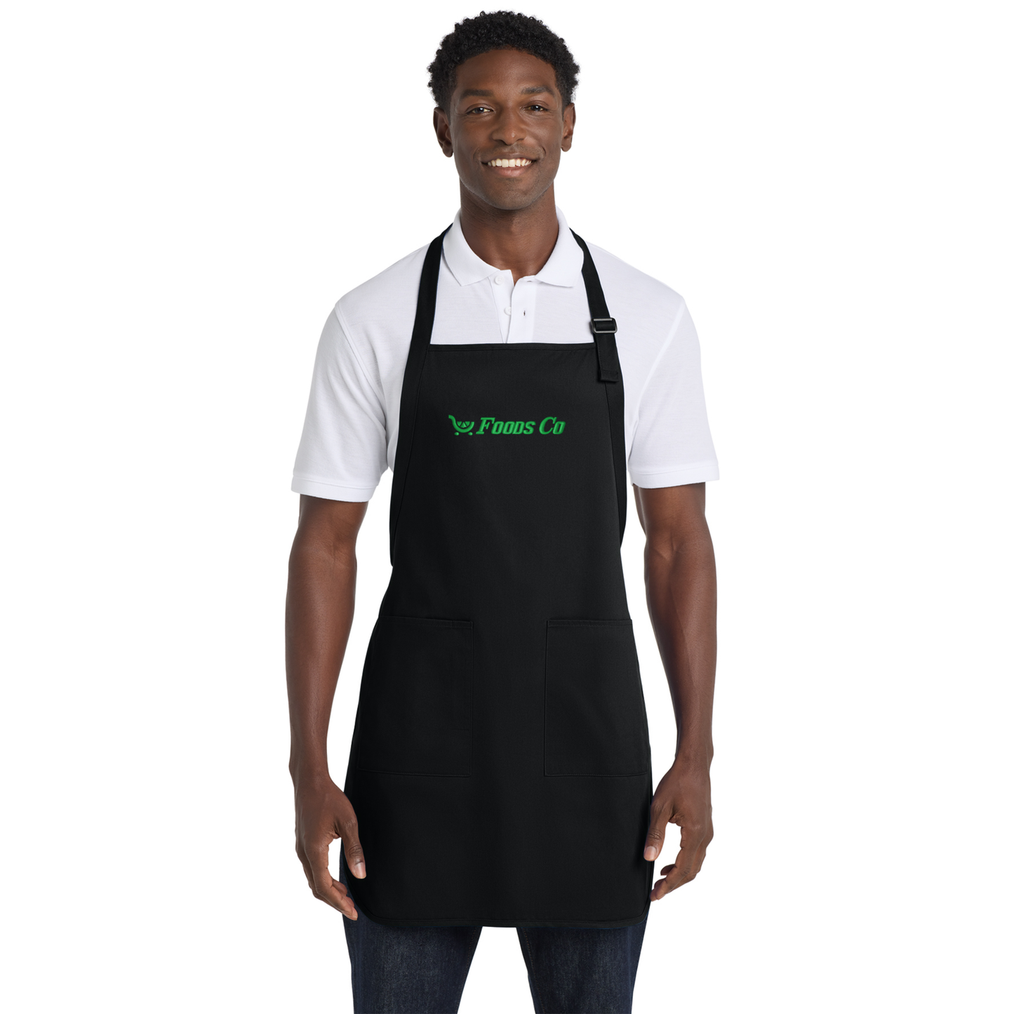 Foods Co Full-Length Apron with Pockets