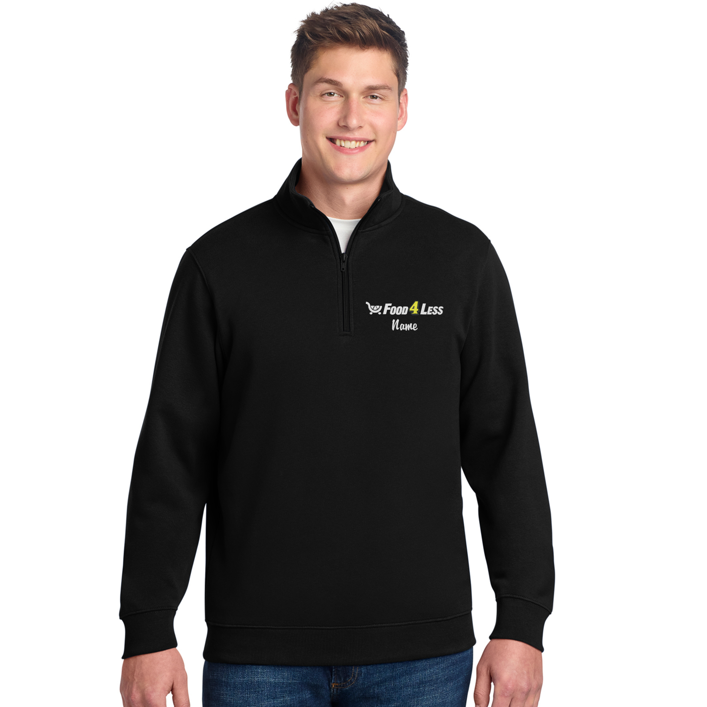 Food 4 Less Men's 1/4-Zip Sweatshirt