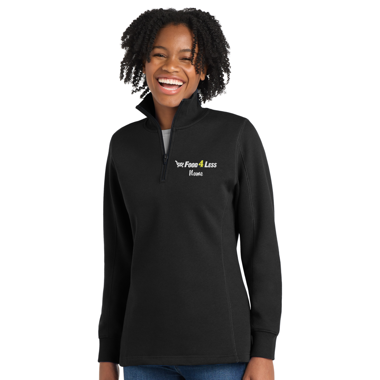 Food 4 Less Ralphs Women's 1/4-Zip Sweatshirt