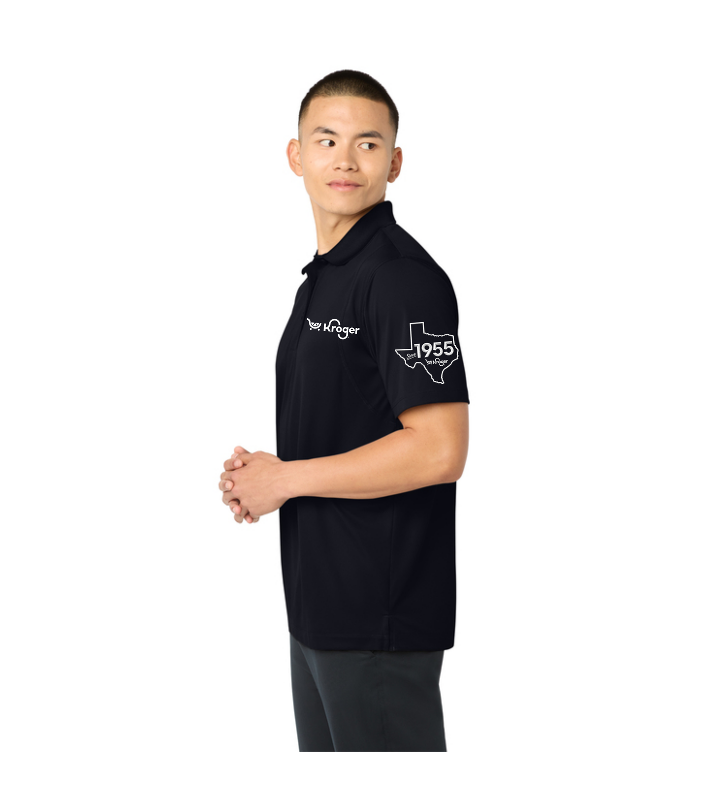 Texas Management EXCLUSIVE | Kroger Fresh Cart Performance Polo – Men’s/Unisex Fit – White Embroidery